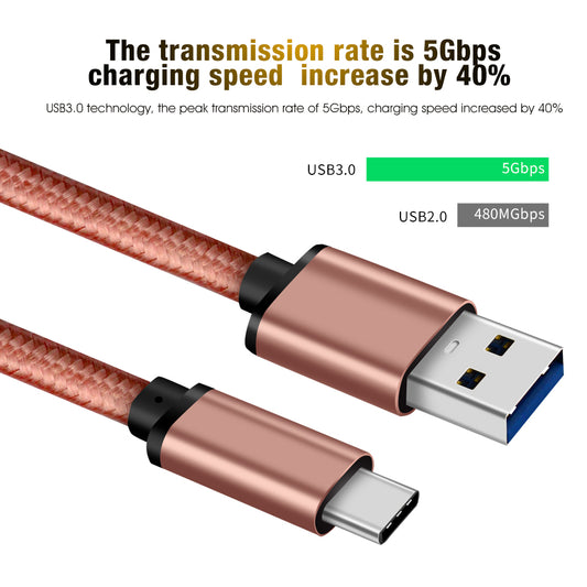 Phone Accessories Charger Cable Fast Charging USB Type C Fast Cable 3.0